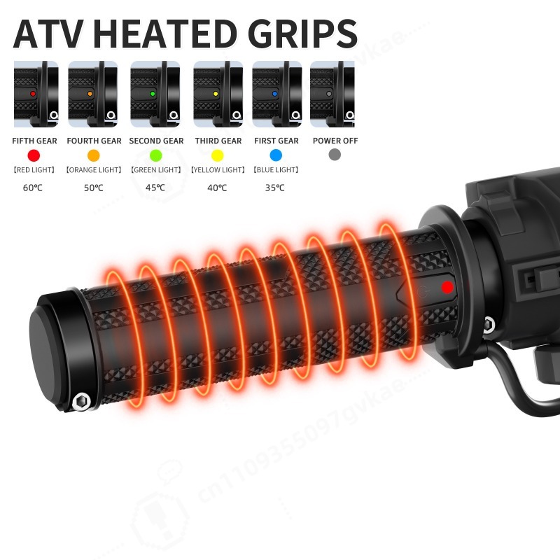 Handlebar Grip Heated - A3 ATV Heated Hand Grips 4th