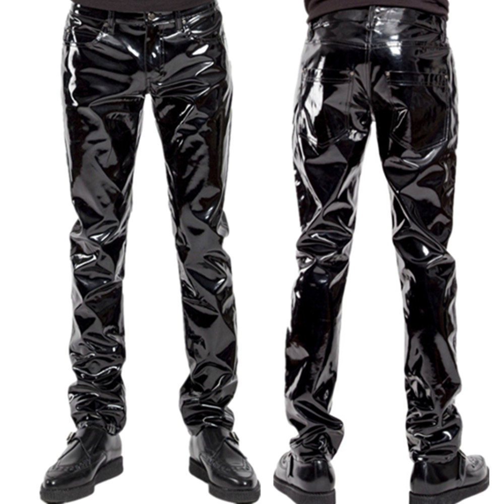 Shiny PVC Latex Trousers Men M - Motorcycle Gear Mens ulasan dan harga
