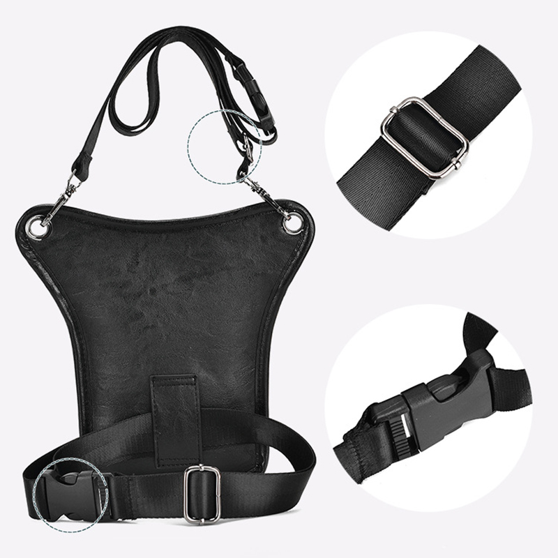 Vintage Pu Leather Waist Pack  - Motorcycle Gear Backpack ulasan dan harga